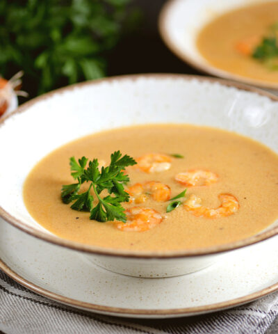 Γαριδόσουπα χωρίς λάδι