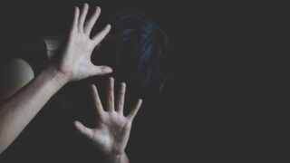 Woman hand sign for stop abusing violence, human trafficking, stop violence against women, Human is not a product. Stop women abuse, Human rights violations.