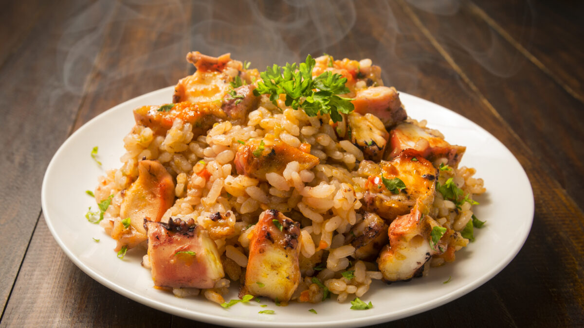 Χταπόδι πιλάφι