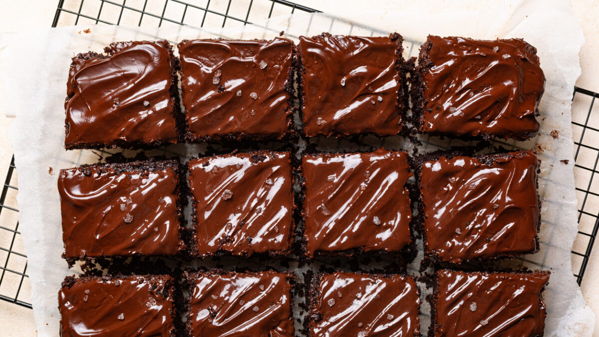 Πάστα ταψιού σοκολάτα - πορτοκάλι