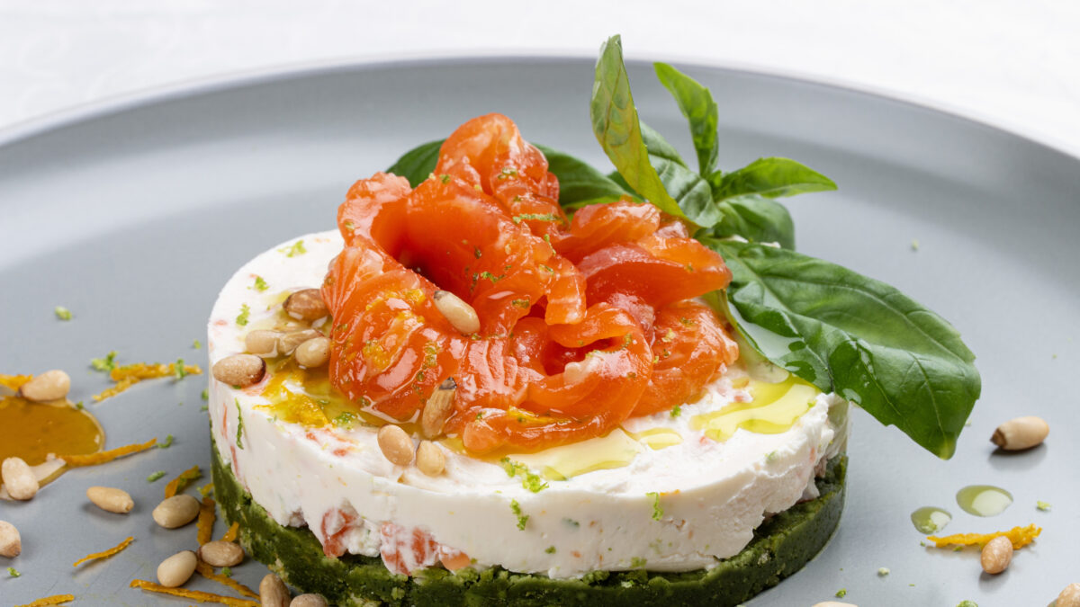 Αλμυρό cheesecake με σολομό