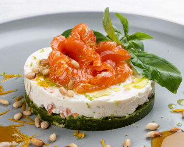 Αλμυρό cheesecake με σολομό