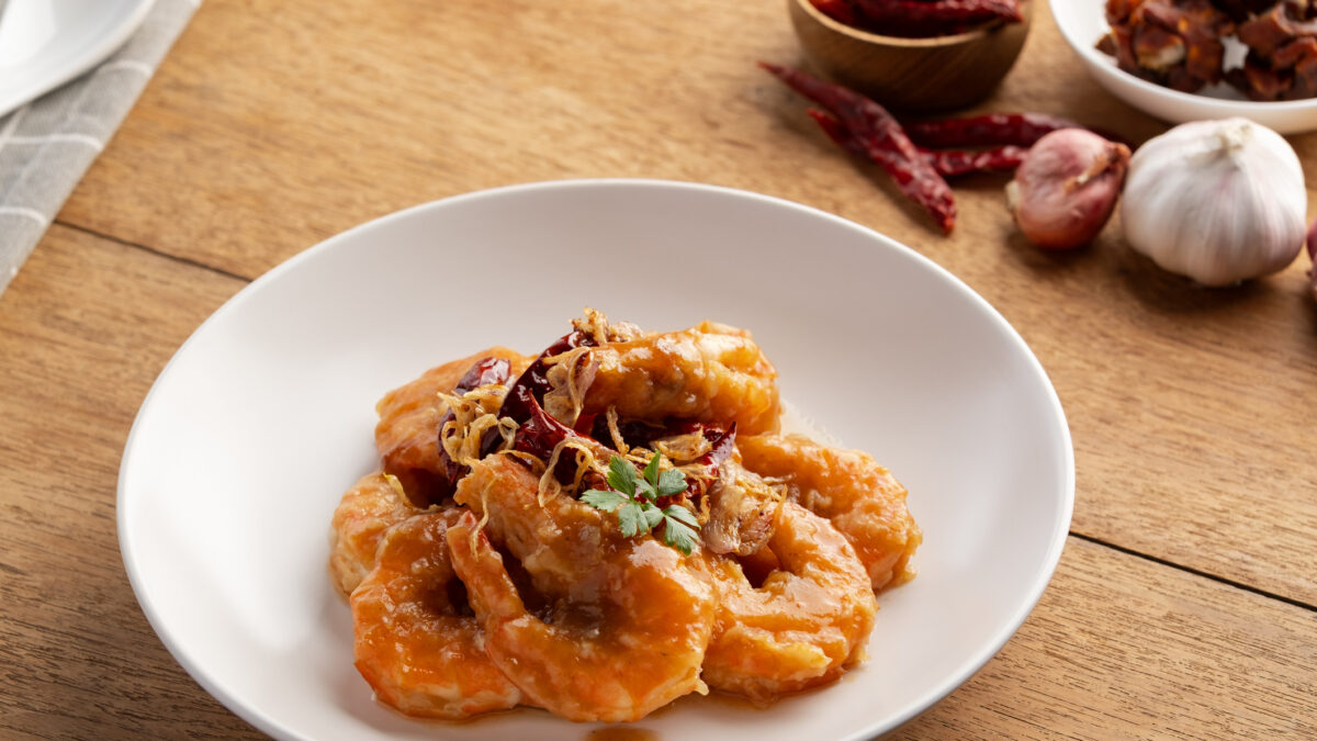 Γαρίδες με σάλτσα