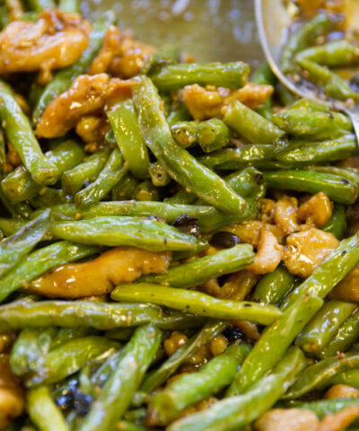 Ζεστή σαλάτα με φασολάκια