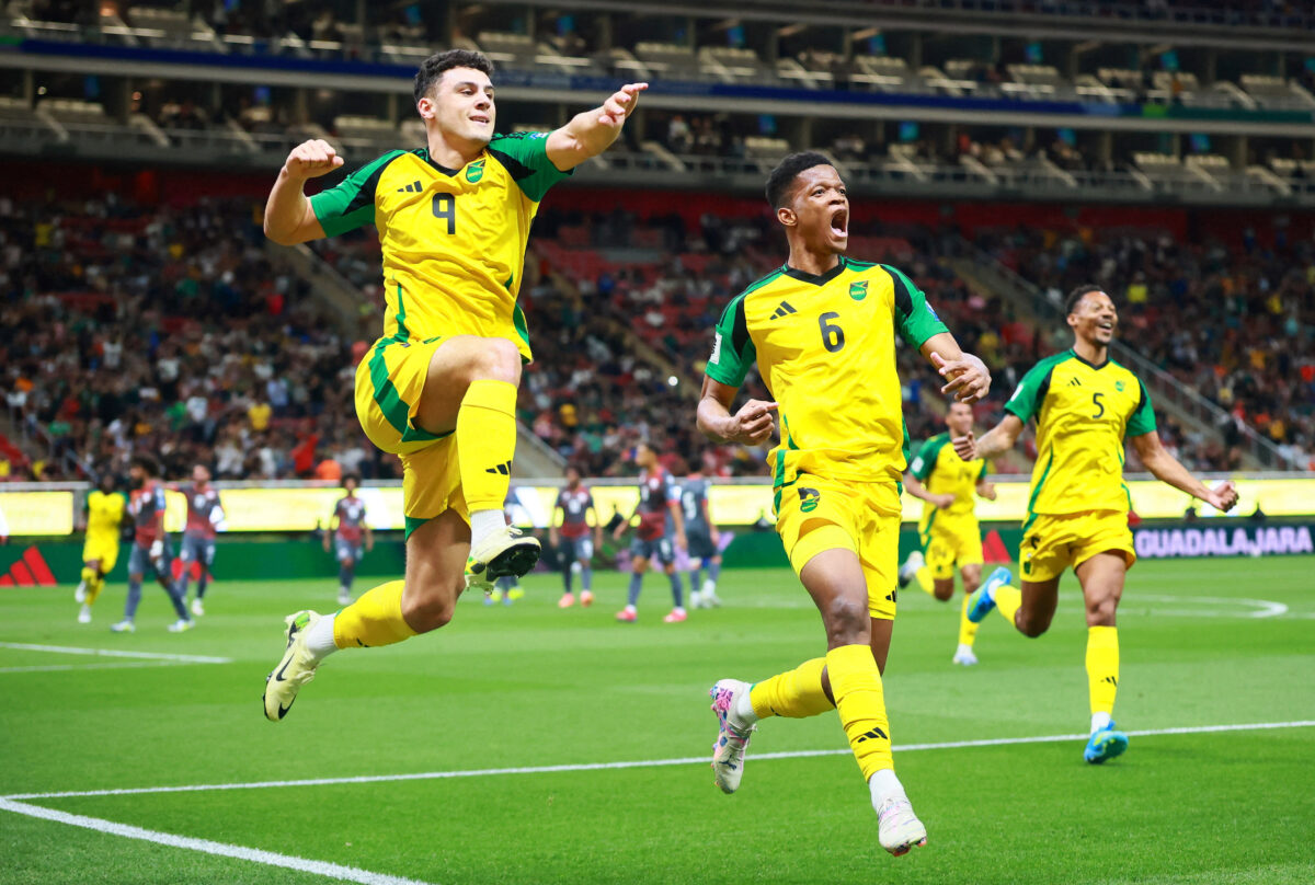 Οι παίκτες της Τζαμάικα