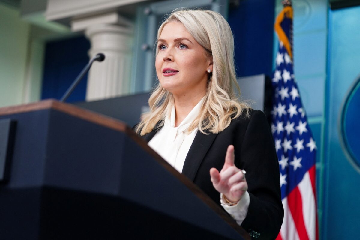 Η εκπρόσωπος του Λευκού Οίκου Καρολάιν Λέβιτ