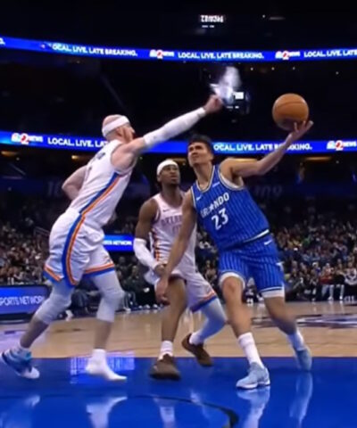 NBA: Ο Άλεξ Καρούσο των Οκλαχόμα Σίτι Θάντερ χρησιμοποίησε το παπούτσι του για να κόψει αντίπαλο και δέχθηκε τεχνική ποινή