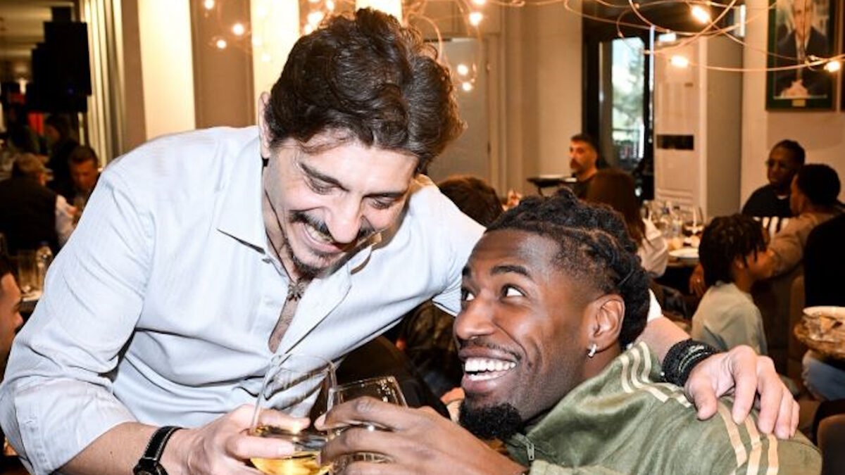 Ο Δημήτρης Γιαννακόπουλος με τον Ματίας Λεσόρ