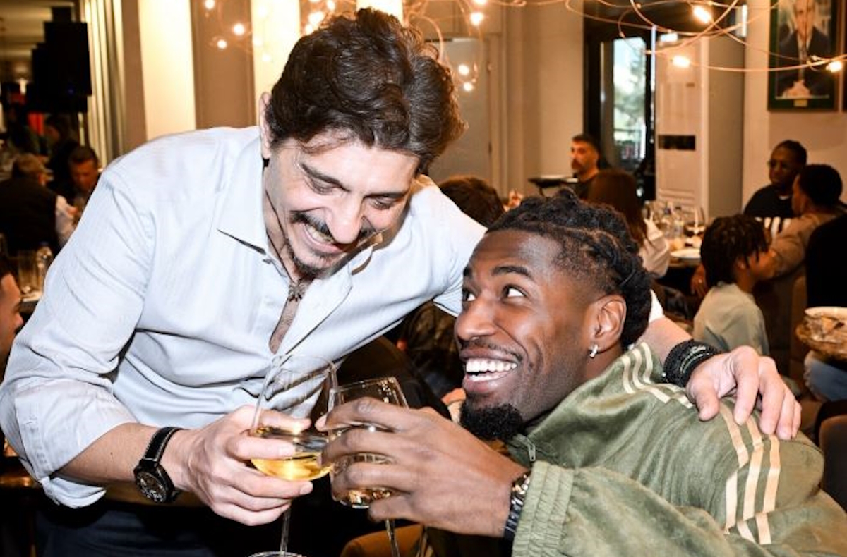 Ο Δημήτρης Γιαννακόπουλος με τον Ματίας Λεσόρ