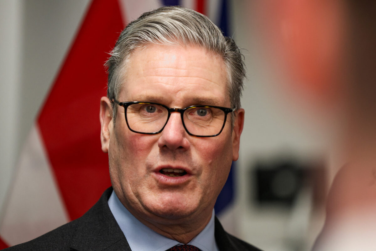 British Prime Minister Keir Starmer takes part in a meeting with the UK-Ireland Youth Forum Advisory Group, in Cork, Ireland, March 12, 2026. REUTERS/Cathal McNaughton/Pool