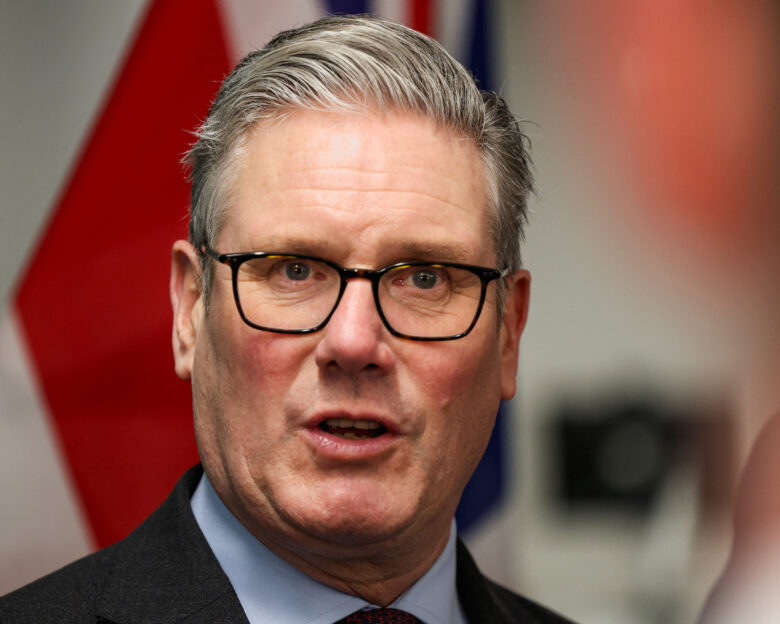 British Prime Minister Keir Starmer takes part in a meeting with the UK-Ireland Youth Forum Advisory Group, in Cork, Ireland, March 12, 2026. REUTERS/Cathal McNaughton/Pool