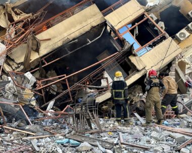 Συντρίμμια από κτίριο στον Λίβανο