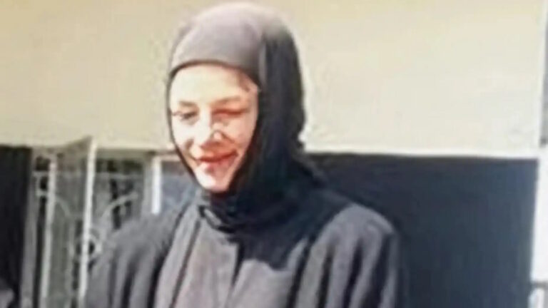 Η μοναχή Νεκταρία, όπως λέγεται τώρα η Λιονάκη, σε εικόνα από την εκπομπή «Το Πρωινό» στον ΑΝΤ1