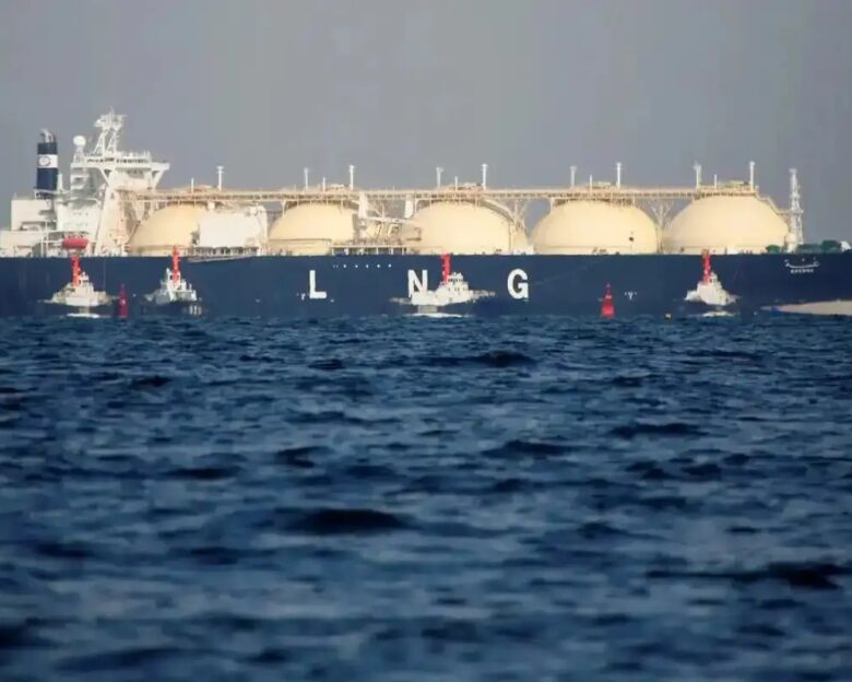 Ένα δεξαμενόπλοιο LNG