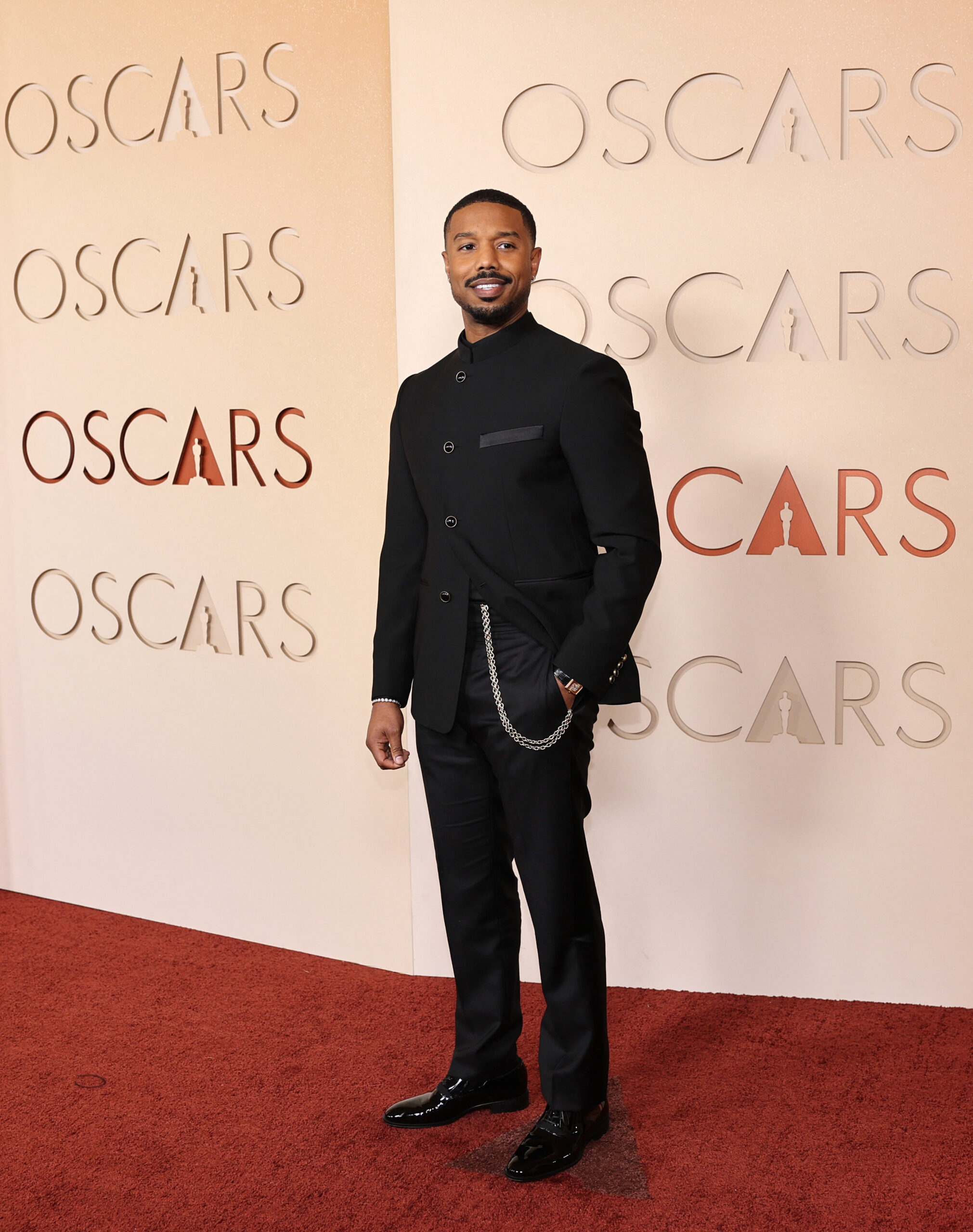 Michael B. Jordan poses on the red carpet during the Oscars arrivals at the 98th Academy Awards in Hollywood, Los Angeles, California, U.S., March 15, 2026. REUTERS