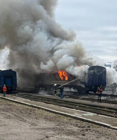 H επίθεση στο τρένο από drone της Ρωσίας στην περιοχή Μικολάιφ