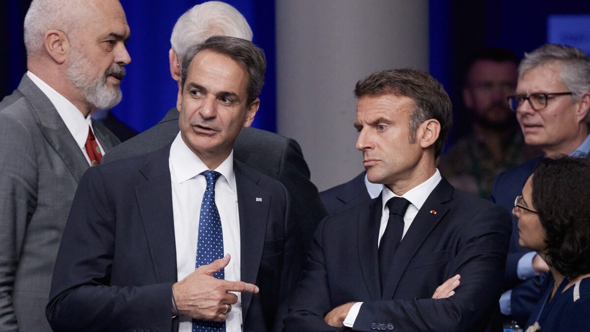 Κυριάκος Μητσοτάκης και Εμανουέλ Μακρόν