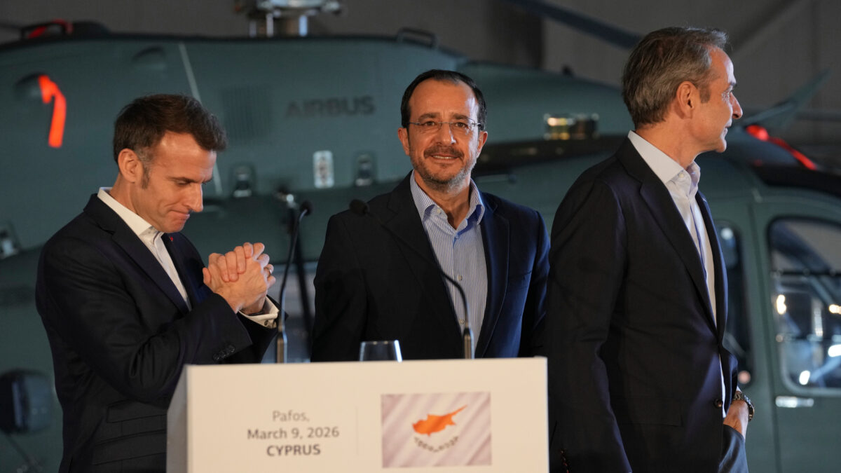 Μακρόν, Χριστδουλίδης και Μητσοτάκης