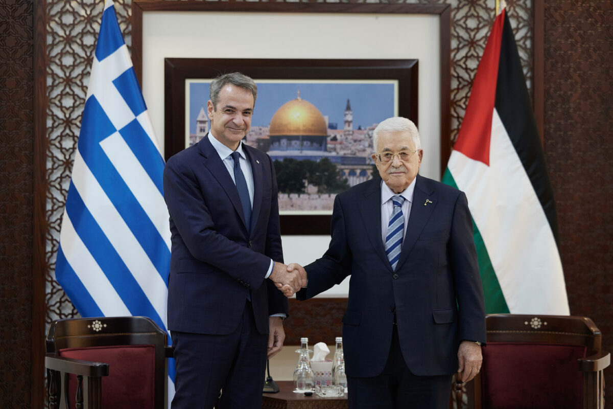 Μητσοτάκης και Μαχμούντ Αμπάς