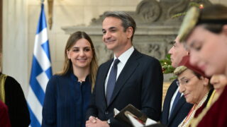 Ο Κυριάκος Μητσοτάκης με την κόρη του Σοφία