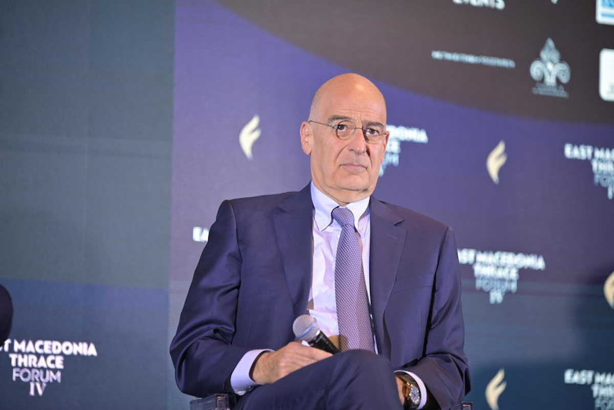Ο υπουργός Εθνικής Άμυνας, Νίκος Δένδιας σε συζήτηση στο συνέδριο East Macedonia and Thrace Forum IV στην Αλεξανδρούπολη