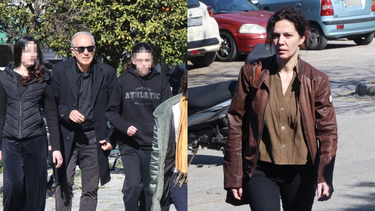 Ο Γιάννης Νταλιάνης με τις κόρες του και η Μαριλίτα Λαμπροπούλου NDPPHOTO
