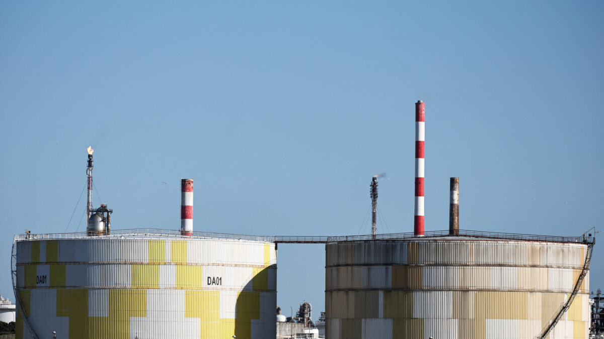 The Total oil depot at the Lavera petrochemical port in Martigues, France, March 12, 2026.