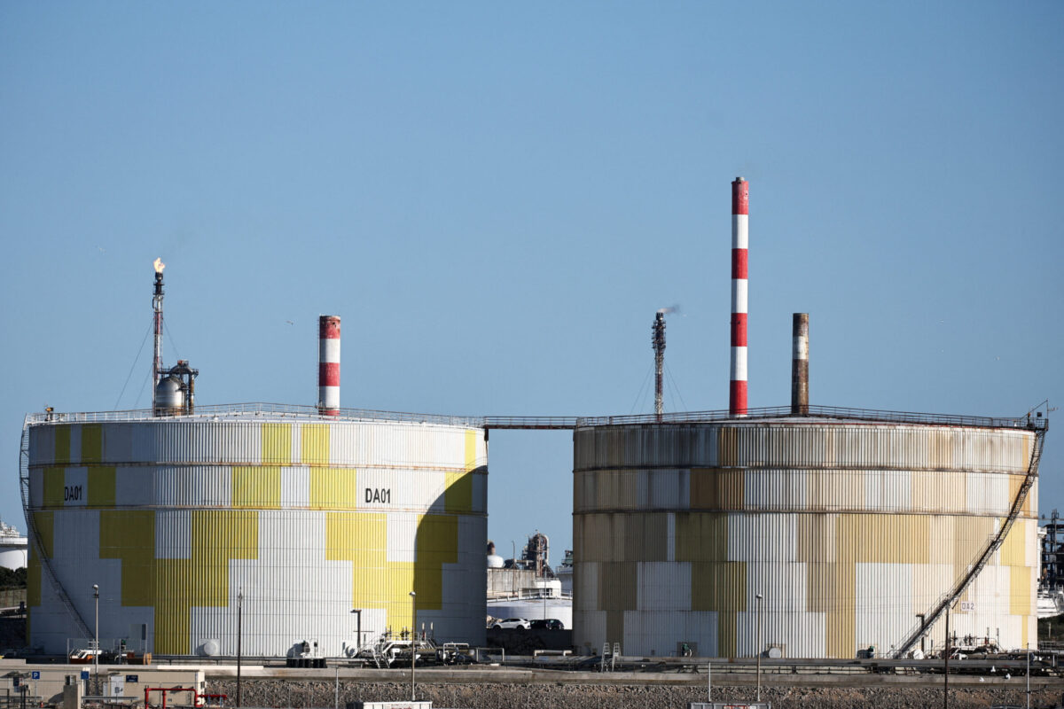 The Total oil depot at the Lavera petrochemical port in Martigues, France, March 12, 2026.