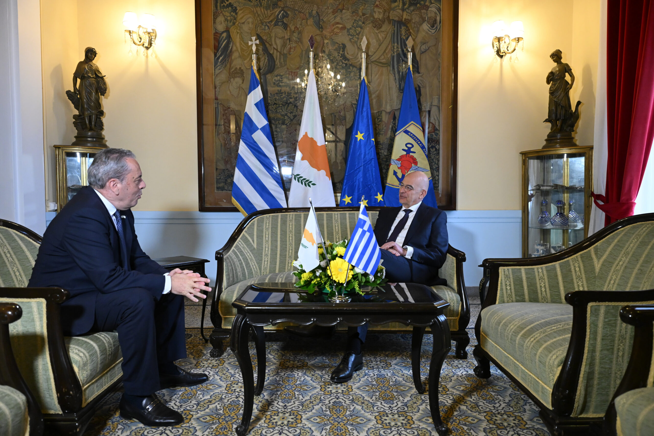 Βασίλης Πάλμας και Νίκος Δένδιας