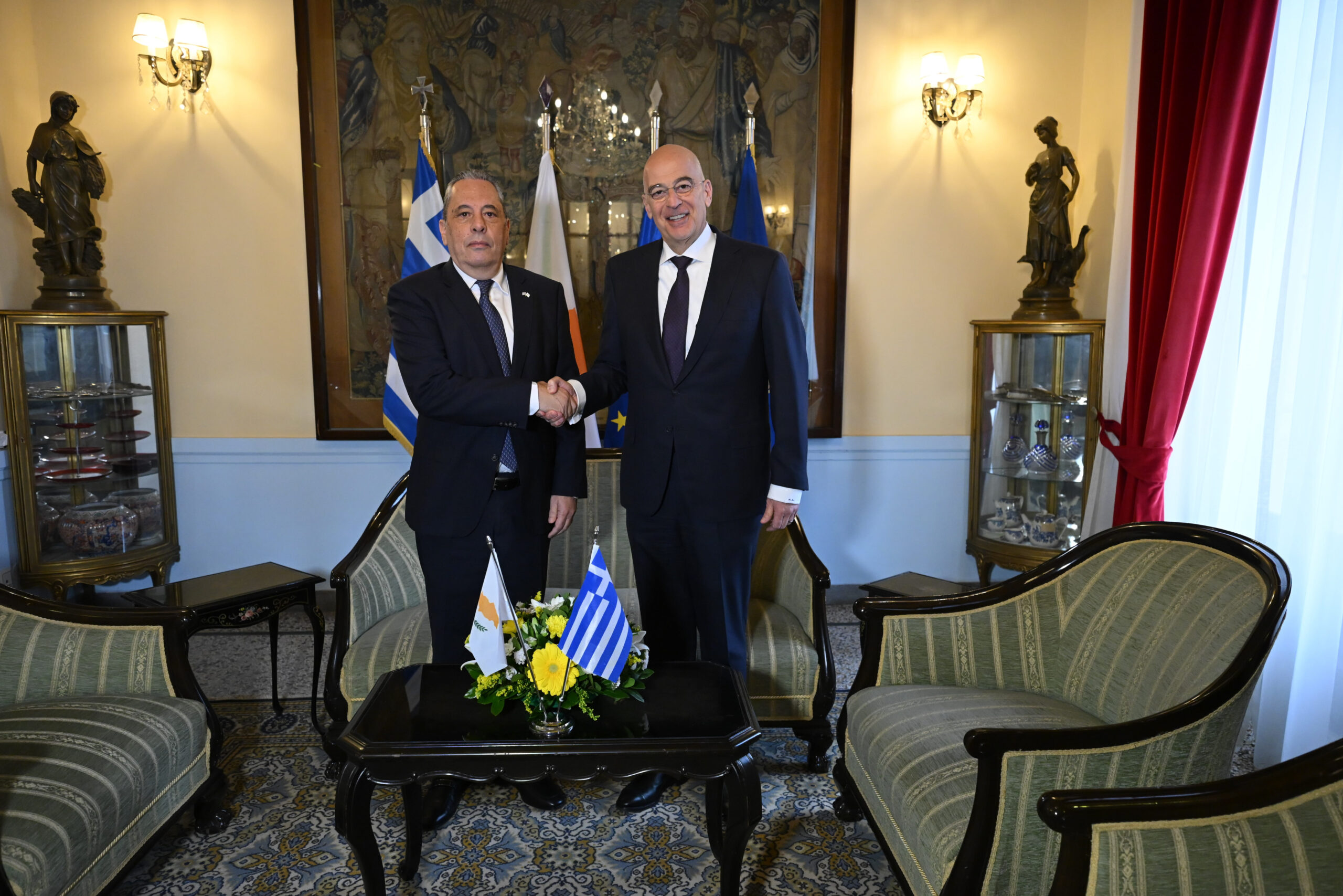 Βασίλης Πάλμας και Νίκος Δένδιας