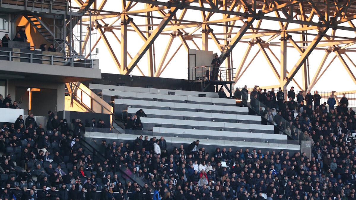 Τα άδεια δημοσιογραφικά στην Τούμπα μετά την ένταση