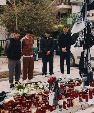 ΠΑΟΚ: Στο σημείο της δολοφονίας του 20χρονου οπαδού Τάισον, Ζίβκοβιτς και Ζαφείρης