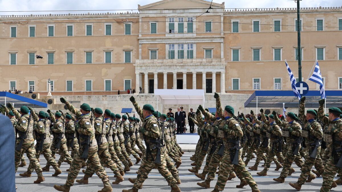 Στρατιωτική παρέλαση στην Αθήνα για την εθνική επέτειο της 25ης Μαρτίου 1821, Τετάρτη 25 Μαρτίου 2026.  (ΓΙΑΝΝΗΣ ΠΑΝΑΓΟΠΟΥΛΟΣ