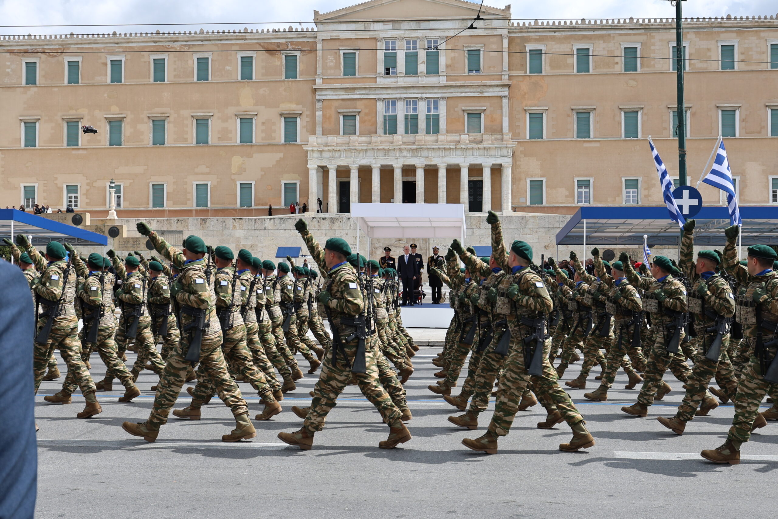 Στρατιωτική παρέλαση στην Αθήνα για την εθνική επέτειο της 25ης Μαρτίου 1821, Τετάρτη 25 Μαρτίου 2026. (ΓΙΑΝΝΗΣ ΠΑΝΑΓΟΠΟΥΛΟΣ/EUROKINISSI)