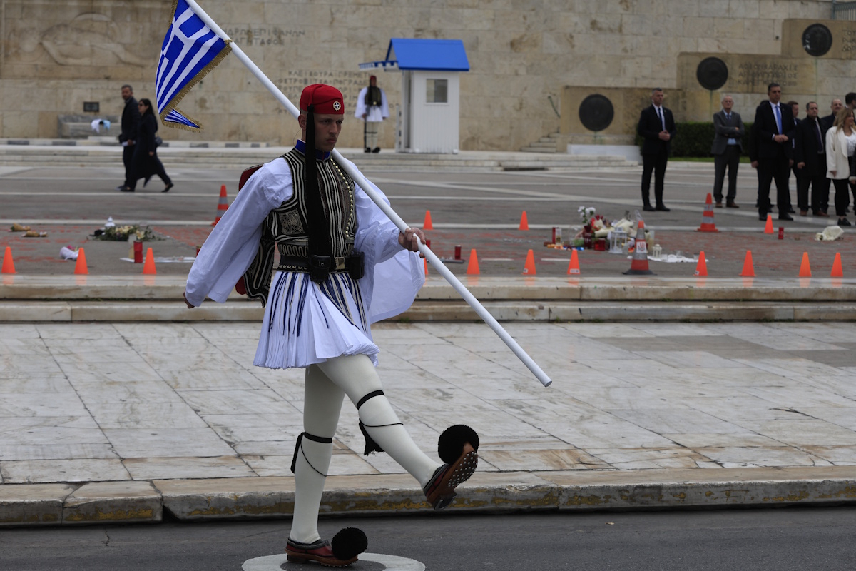 Στρατιωτική παρέλαση στην Αθήνα για την εθνική επέτειο της 25ης Μαρτίου