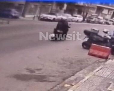 Η στιγμή της καταδίωξης στα Πατήσια