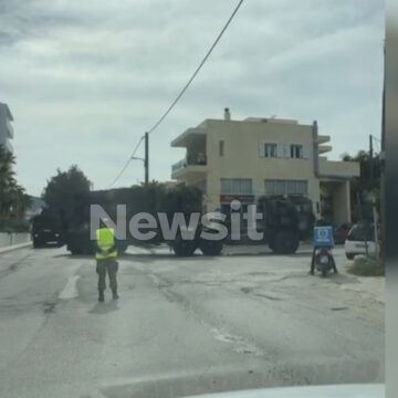 Κάρπαθος: Βίντεο με τη συστοιχία των πυραύλων Patriot στους δρόμους του νησιού