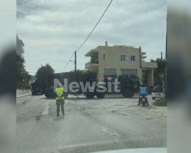 Κάρπαθος: Βίντεο με τη συστοιχία των πυραύλων Patriot στους δρόμους του νησιού