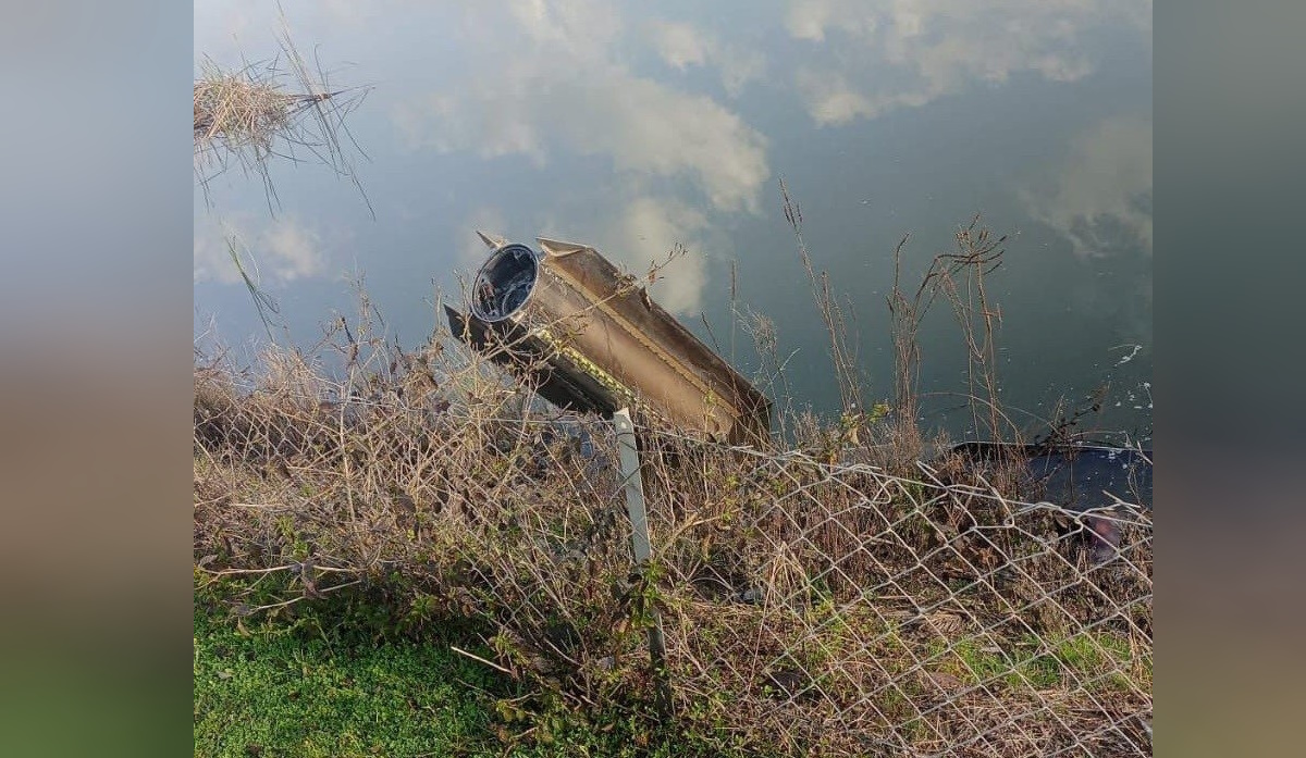 Συντρίμμια του βλήματος αναχαίτισης που κατέρριψε τον ιρανικό βαλλιστικό πύραυλο στην Τουρκία