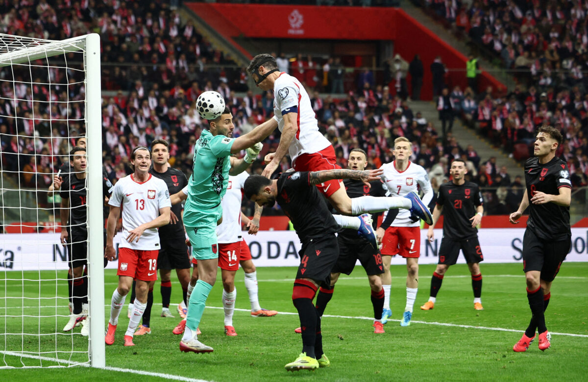 Ο Λεβαντόφσκι στο Πολωνία - Αλβανία