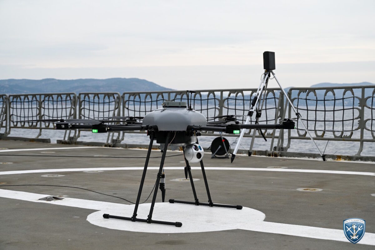 Drone που συμμετείχε στην άσκηση «UVEX 1/26» του Πολεμικού Ναυτικού