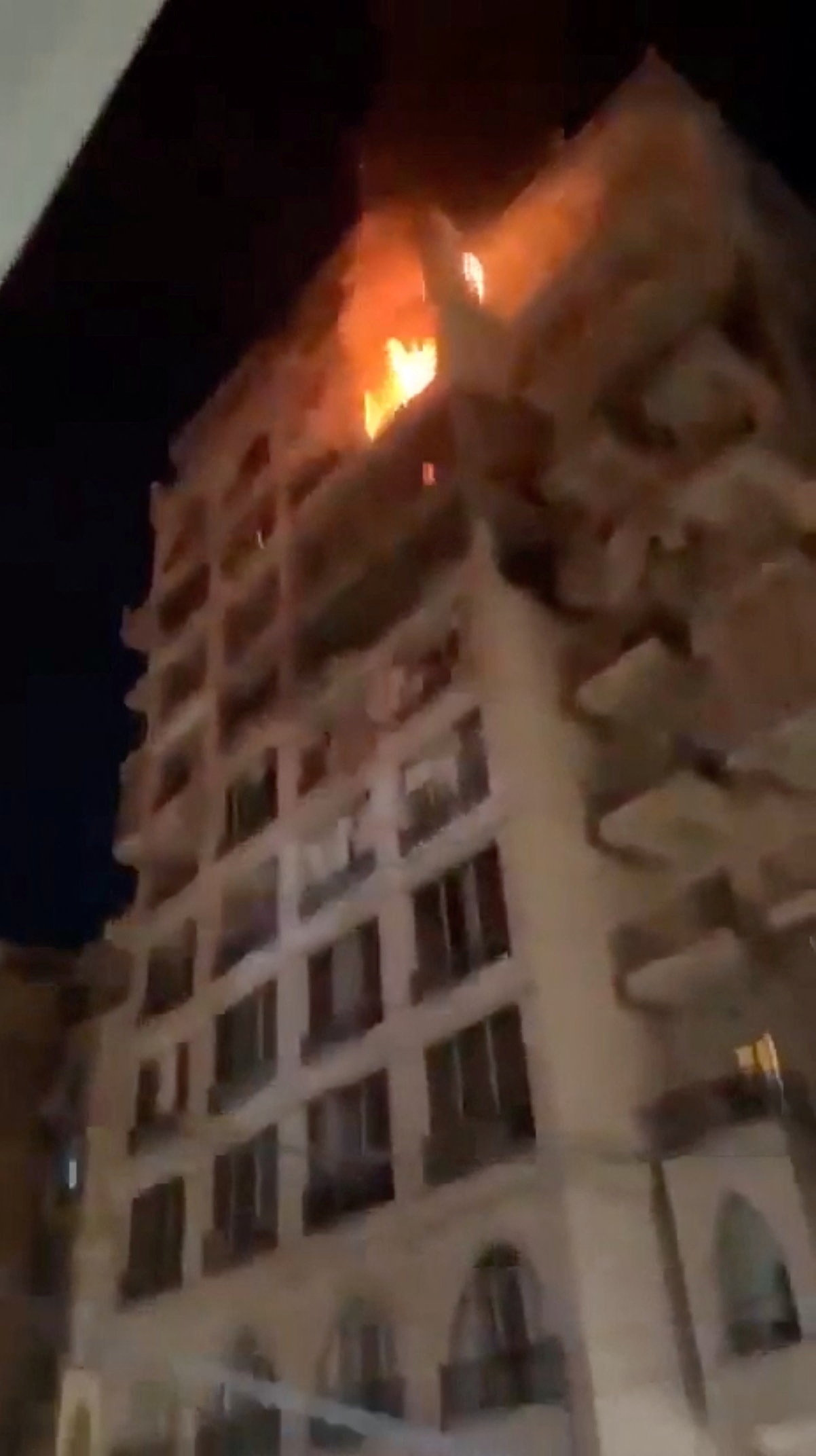 Fire and smoke rise from a residential building, as Israel announced the launch of strikes on Lebanon, in Beirut Fire and smoke rise from a residential building, as Israel announced the launch of strikes on Lebanon, in Beirut, Lebanon, March 2, 2026, in this screengrab obtained from a social media video. Social Media via REUTERS THIS IMAGE HAS BEEN SUPPLIED BY A THIRD PARTY. MANDATORY CREDIT. NO RESALES. NO ARCHIVES. FOR SCRIPT: Reuters was able to confirm the location of the footage by the mosque minaret, building structures, road map layout and business signages. Date of the footage was confirmed by, IDF statement on launching strikes towards Beirut on Monday, (March 2) as well as Lebanon Prime Minister Nawar Salam’s statement saying southern Lebanon received launches of skyrockets from Israel early Monday.
