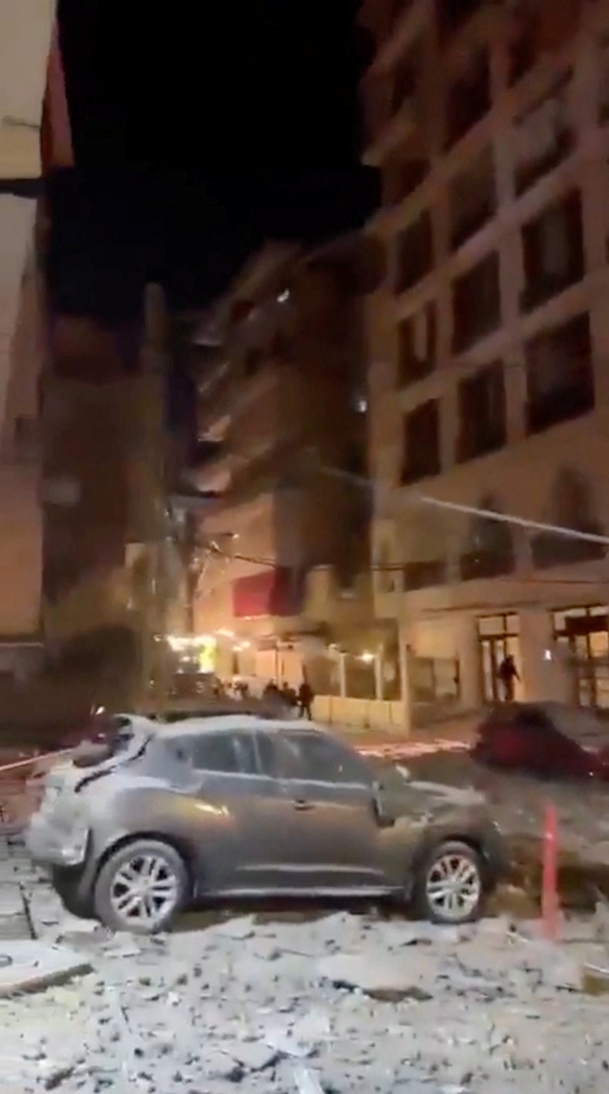 Debris from a damaged residential building, as Israel announced the launch of strikes on Lebanon, in Beirut A destroyed car stands amid debris from a damaged residential building, as Israel announced the launch of strikes on Lebanon, in Beirut, Lebanon, March 2, 2026, in this screengrab obtained from a social media video. Social Media via REUTERS THIS IMAGE HAS BEEN SUPPLIED BY A THIRD PARTY. MANDATORY CREDIT. NO RESALES. NO ARCHIVES. FOR SCRIPT: Reuters was able to confirm the location of the footage by the mosque minaret, building structures, road map layout and business signages. Date of the footage was confirmed by, IDF statement on launching strikes towards Beirut on Monday, (March 2) as well as Lebanon Prime Minister Nawar Salam’s statement saying southern Lebanon received launches of skyrockets from Israel early Monday.