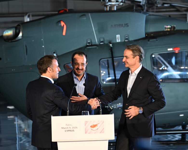 Μακρόν, Χριστοδουλίδης και Μητσοτάκης