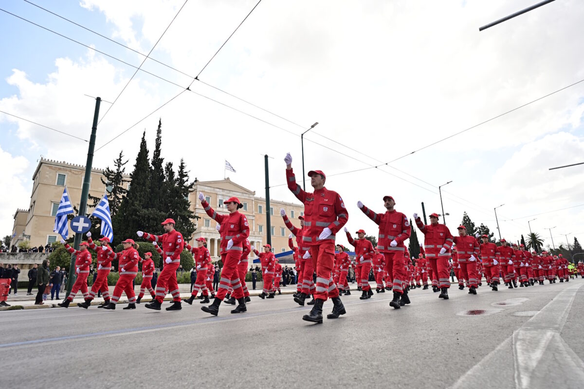 Πεζοπόρο τμήμα του Πυροσβεστικού Σώματος