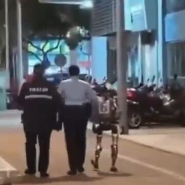 Ρομπότ στην Κίνα συνελήφθη από αστυνομικούς