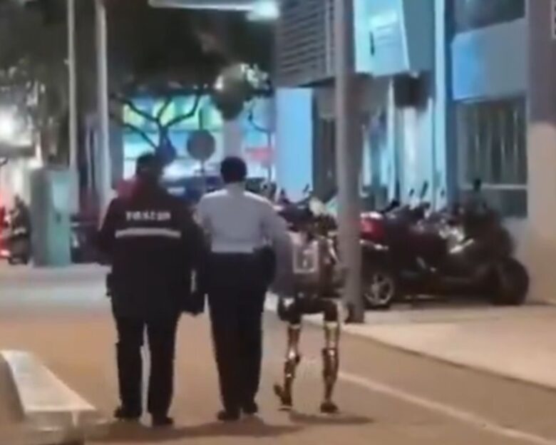 Ρομπότ στην Κίνα συνελήφθη από αστυνομικούς