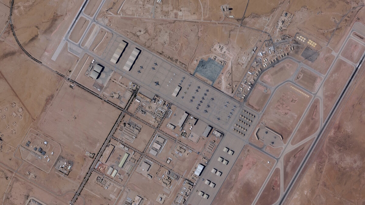 Δορυφορική φωτογραφία της αεροπορικής βάσης «Prince Sultan» στη Σαουδική Αραβία