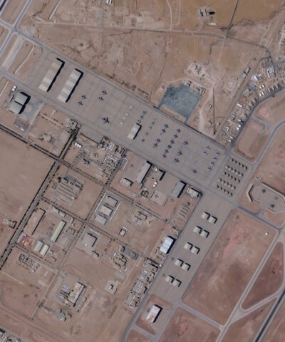 Δορυφορική φωτογραφία της αεροπορικής βάσης «Prince Sultan» στη Σαουδική Αραβία