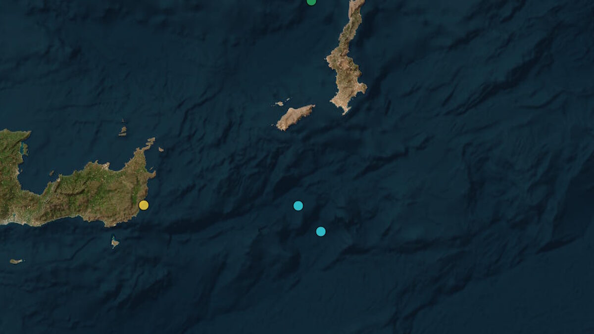 Σεισμός 3,3 Ρίχτερ μεταξύ Κάσου και Κρήτης